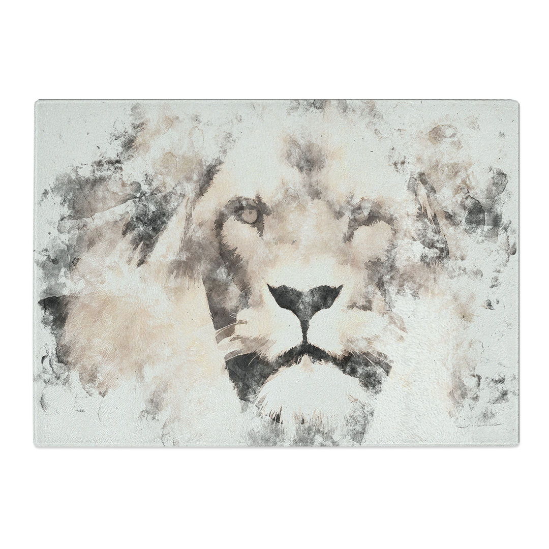 Tempered Glass Lion Chopping Board