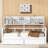 White Twin Size Daybed Featuring Wood Slat Support, Bedside Shelves, And Two Under - Bed Drawers Good For Small Living Spaces Bedrooms-1857111922-1857111924