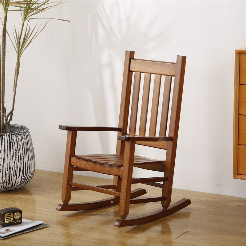 Jareena Child's Porch Rocker Rocking Chair Ages 6-10, Brown