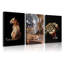 3Pcs Trendy Leopard Canvas Wall Art Leopard Paw Goblet Cheetah Pattern Wall Decor Pictures Preppy Room Aesthetics Y2k Paintings Prints For Bedroom Apartment Dorm Room Decoration-52843896