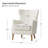 Caden 28.5" Modern Boucle Wingback Armchair With Solid Wood Legs-71591531