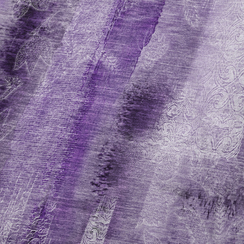 Jeté en sherpa Addison, Mauve abstrait 7 