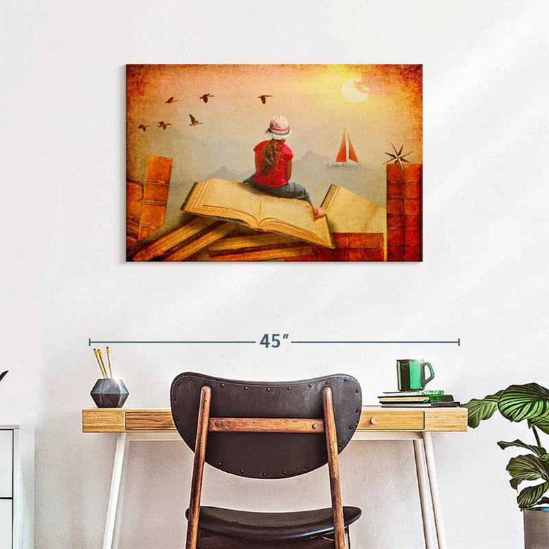 Reading And Reality, 24" H x 36" W