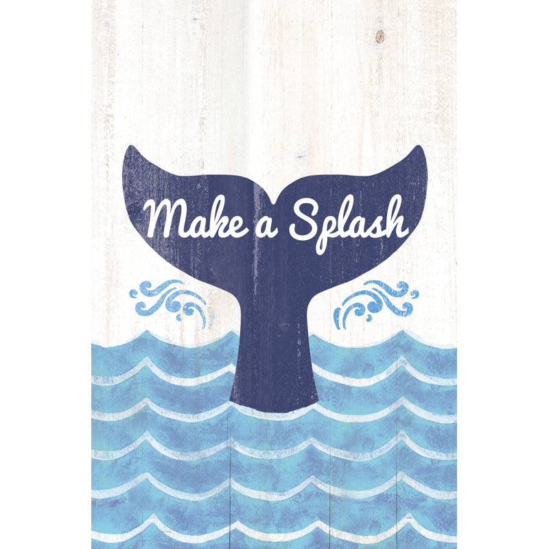 Make A Splash Blue - Wrapped Canvas Print, 76cm H x 51cm W x 3.8cm D