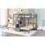 Over  &  Bunk Bed With Built-In Staircase And Storage Drawer,