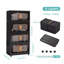 Armoire de rangement 24 po en plastique pliable avec bacs - Porte magnétique pliable avec roues