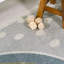 Tapis moderne gris / ivoire / jaune lavable à la machine Bluette Rainbow Dot-1718058418