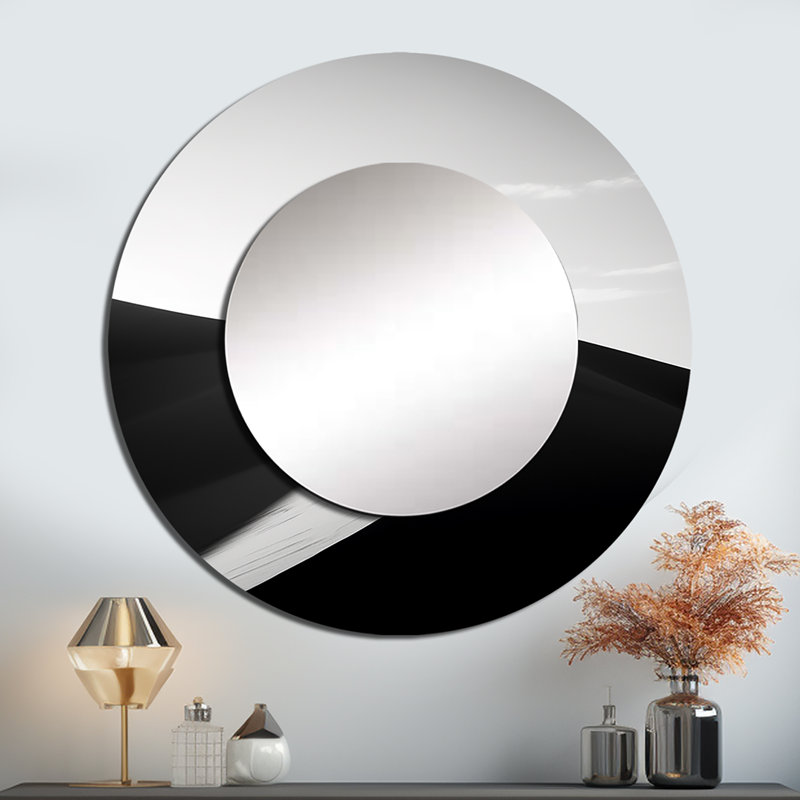 Saharas Silence Photography II - Desert Round Mirror Wall Decor_MTMIR116131, 29" x 29"