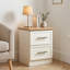 August Grove 2 Drawer Bedside Table-91717320