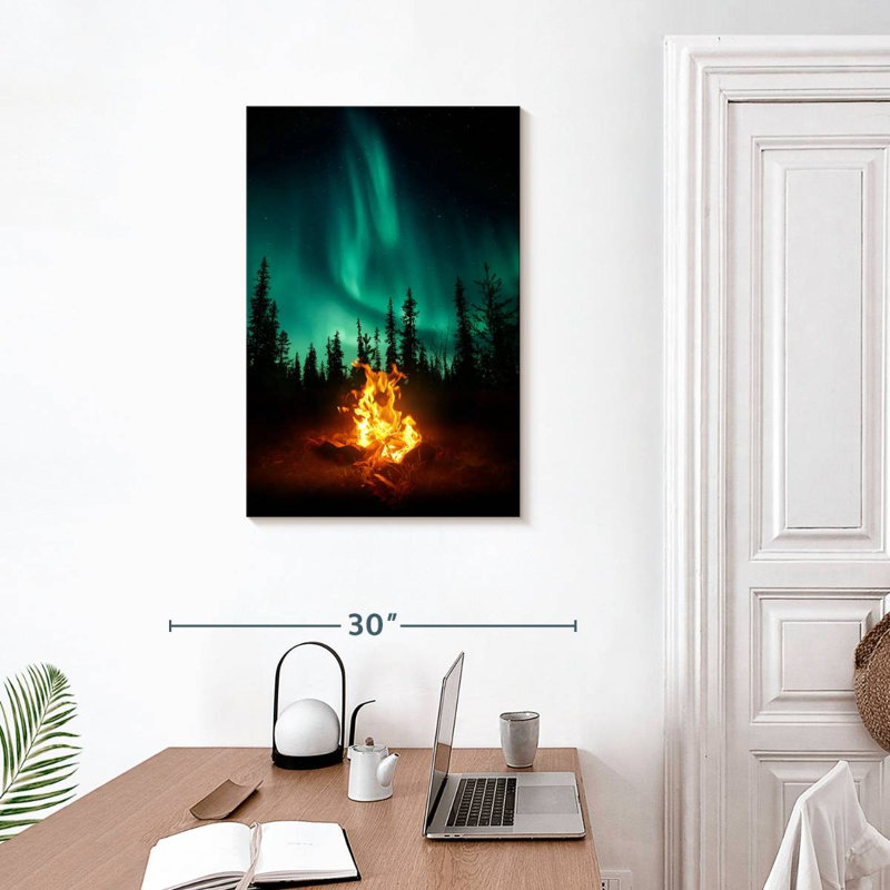 Sur toile, H 20 po x l 30 po x P 1,25 po