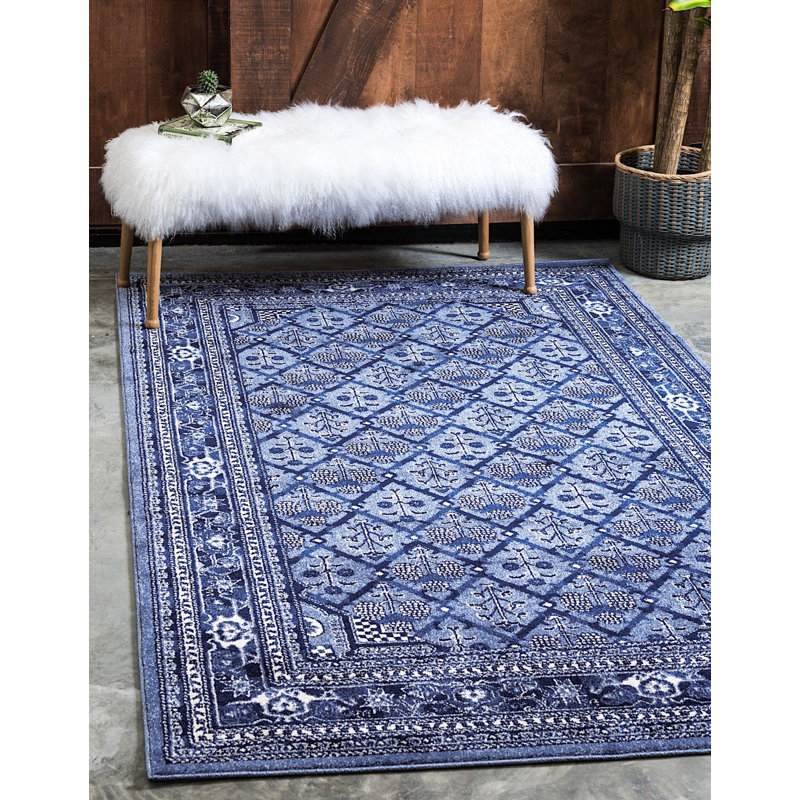 Tapis bleu Lesa, Rectangle 10 pi x 13 pi