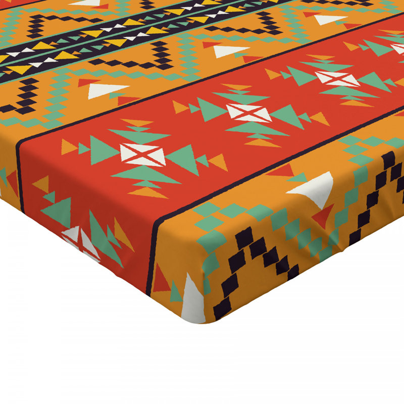 Microfiber Geometric Fitted Sheet, Full Fitted Sheet