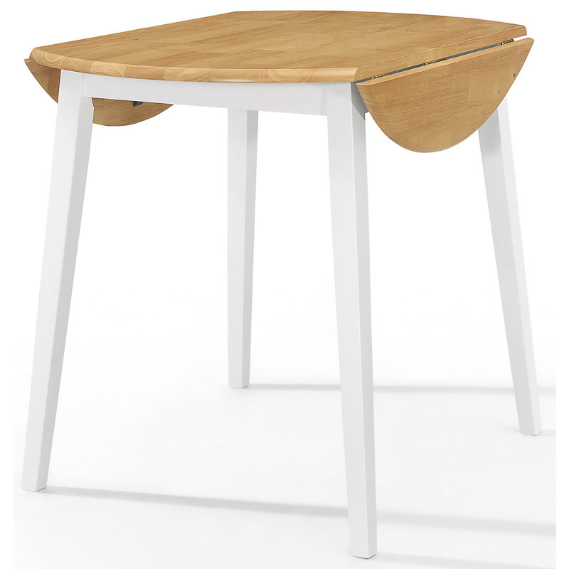 Mcneill 4 - Person Drop Leaf Dining Set, White, White, 5