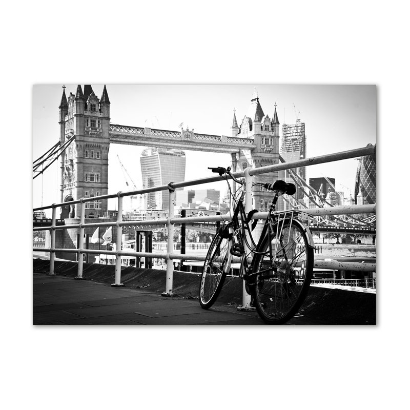 Bike In London - Wrapped Canvas Print