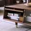 Table basse italienne en noyer minimaliste