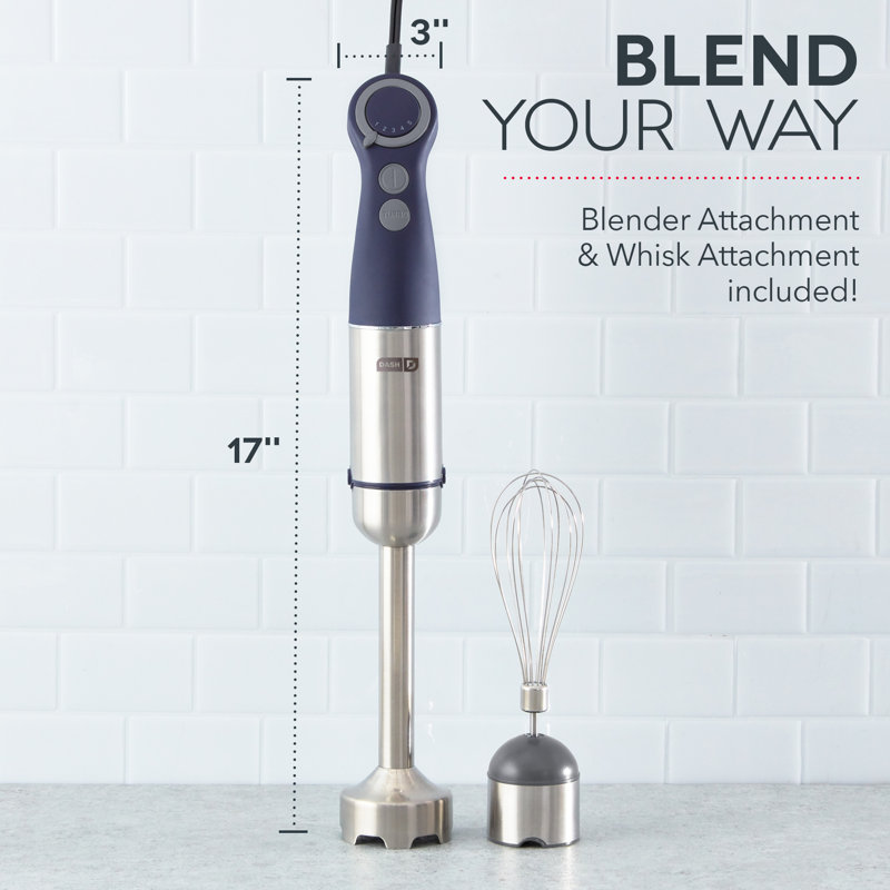 Dash Chef Series Hand Blender, Dark Blue