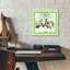 «Saint Patrick Dogs» par Jean Plout, art mural en verre 12 po x 12 po-1053408411