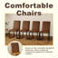 Ensemble de 4 chaises robustes: coussin épais de 2,1 po, structure en fer, pour la maison ou le bureau. Couleurs classiques,-1475744051