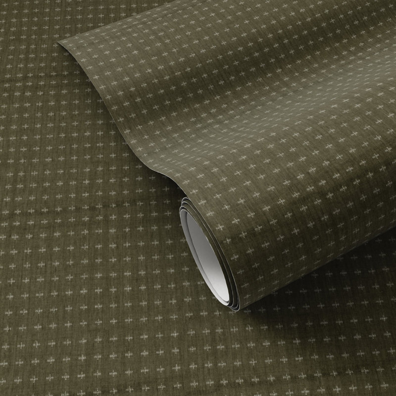 Cerah Abstract Wallpaper Roll by FH Art Studio, Olive I