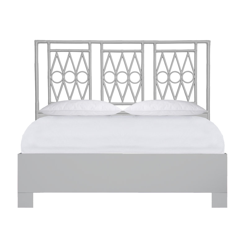 Michelle Platform Bed, Light Gray, King