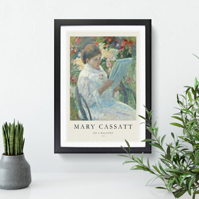 On a Balcony by Mary Cassatt - Picture Frame Painting