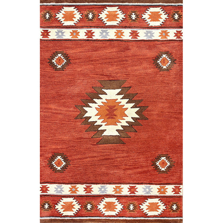 Joshua Southwestern Wool Hand Woven Area Rug