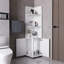 Grande armoire de rangement 2 portes 4 tablettes