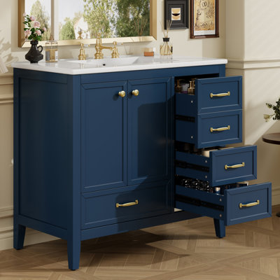 Meuble-lavabo 36 po avec lavabo en céramique