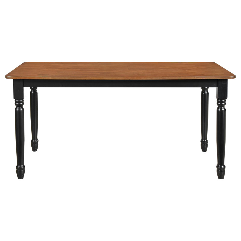 Emmaline Rectangular 63-Inch Wood Dining Table Walnut