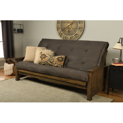 Grand futon et matelas à dossier large de 87 po Stratford