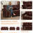 Faux Leather Accent Sofa Chair,35" W Upholstered Mid Century Modern Armchair with Rivet Rolled Arm, Deep Seat Comfy Single Sofa Chair for Living Room, Bedroom, Apartment, Office-295537012-295537009