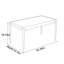 Table de salle à manger rectangulaire simple-123182430