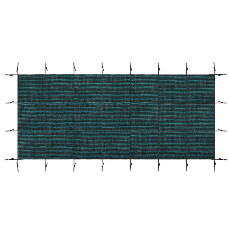 Rectangular Inground Pool Safety Cover,  Triple Stitched Polypropylene With Full Installation Hardware For All Hard Pool Decks 25*45Ft