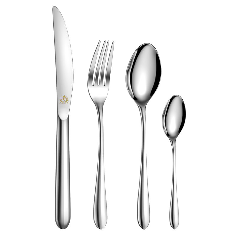 Ensemble de couverts 48 pièces en acier inoxydable avec boîte-cadeau, Vancouver, Argent