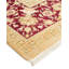 Tapis beige / rouge noué à la main de conception unique 9 pi 1 po x 11 pi 8 po Keenan