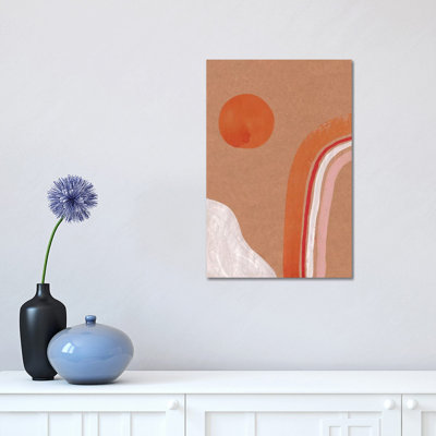 Abstract Sun And Rainbow by Whales Way - Print on Canvas