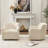 Fae 32.5" Wide Chenille Upholstered Swivel Accent Armchair-88624909