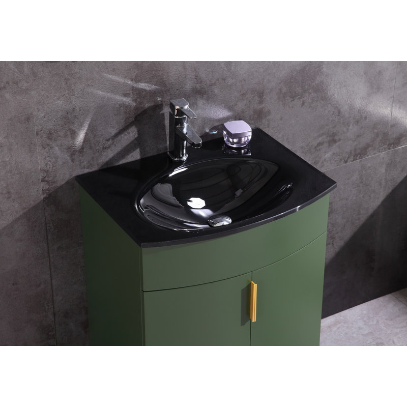 Ensemble de meuble-lavabo simple 24 po Boger, Vert Vouge