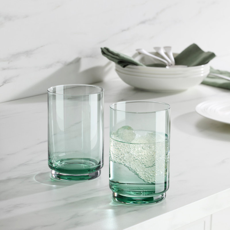 Ensemble de 4 glacières empilables Lenox Tuscany, 17 oz, Vert