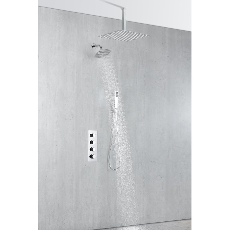 All-In-One Kit with Rough in-Valve, Chrome