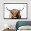 «Brown Highland Cow», reproduction d'art sur toile encadrée-349336063-394914580