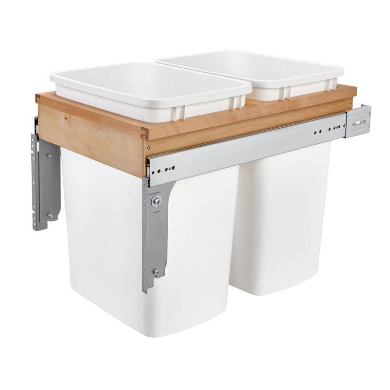  Rev-A-Shelf Single Pullout Top Mount Trash Can