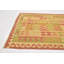 Tapis de la zone en laine beige/vert 3 pi x 4 pi 10 po one-of-kind-noué la main Elland