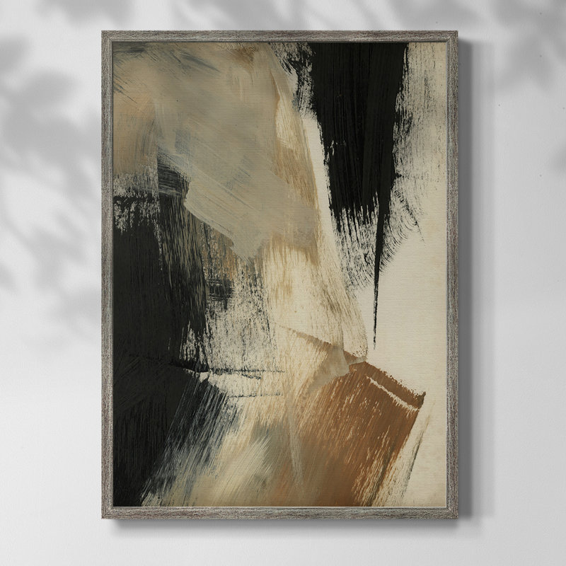 Baked Paintstrokes V Framed Print - Solid Wood, 11" H x 9" W
