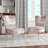 Upholstered Floral Side Chair - Modern floral Accent Chair-90396805
