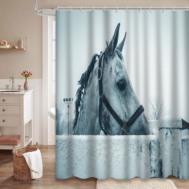 Rideau de douche Snow, L 72 po x l 72 po