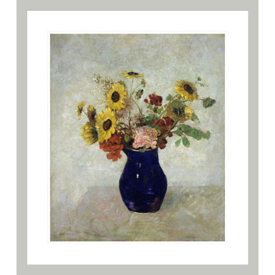 Vase De Fleurs by Odilon Redon -Framed Giclee Print