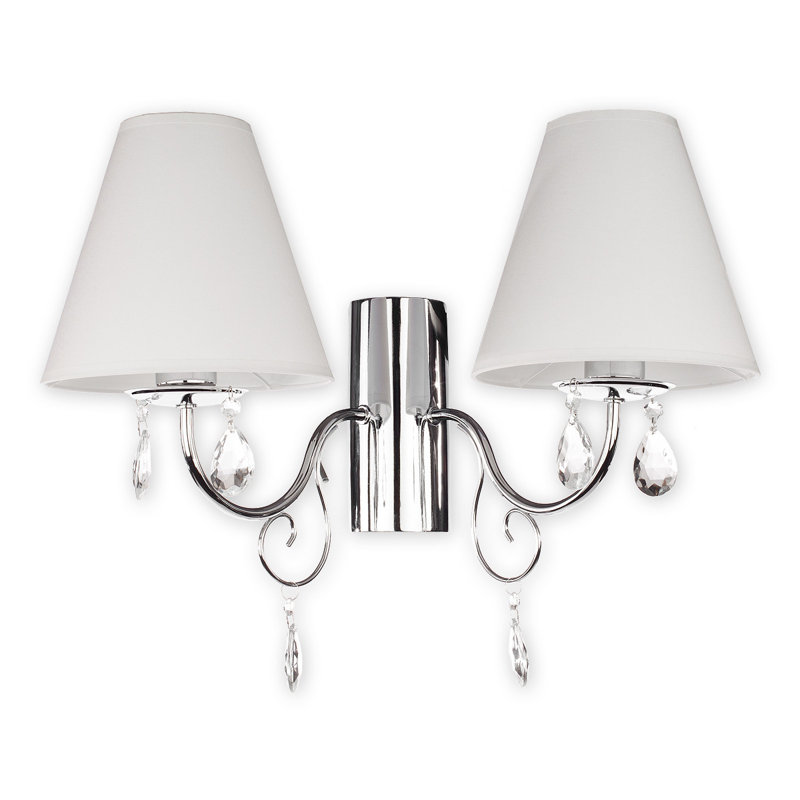 Jeffrey Armed Sconce, White