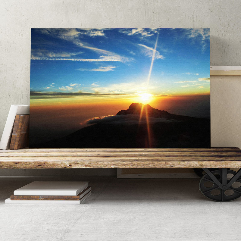 Landscape Kilimanjaro Mountain Photographic - Wrapped Canvas, 50cm H x 76cm W