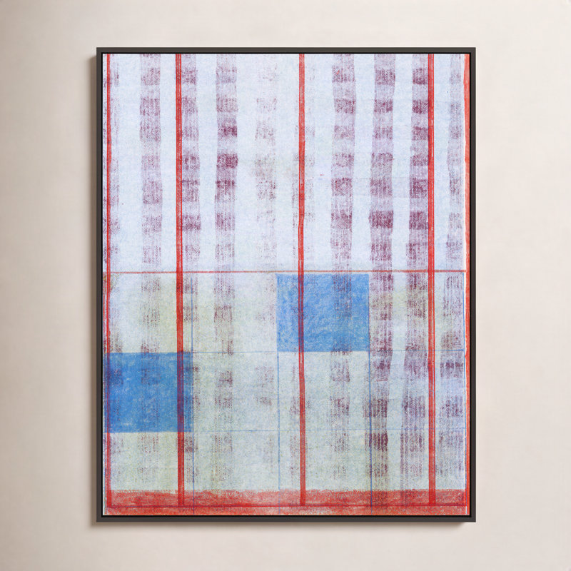 Picnic by Mo Neuharth - Framed Wall Art, 25" H x 20" W, Framed Wrapped Canvas, Black